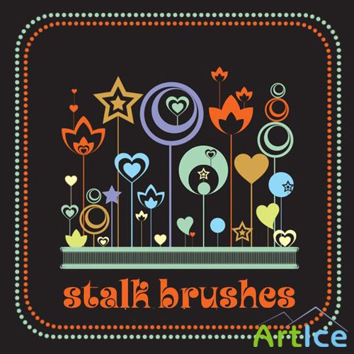 Stalks Brushes Set for Photoshop