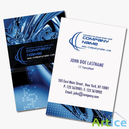 Computer Business Cards Psd for Photoshop