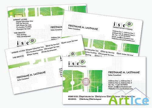 Computer Business Cards 2 Psd for Photoshop