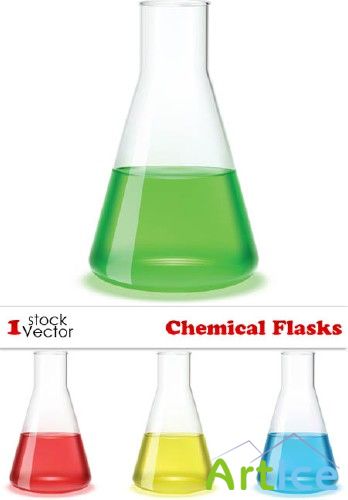 Chemical Flasks Vector