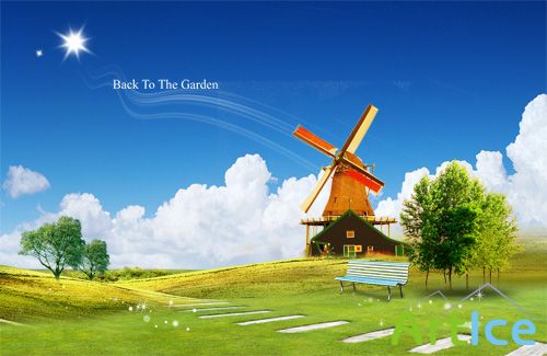 PSD Source - Back To The Garden