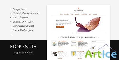 ThemeForest - Florentia - Elegant & Minimal theme v1.1.2 for WordPress (reupload)