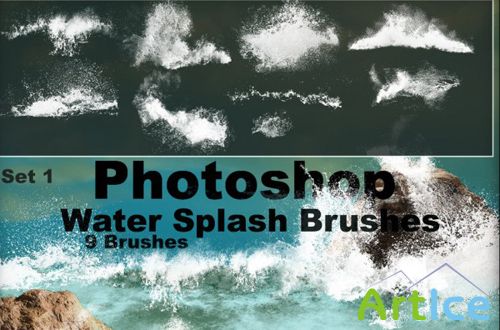 Water Splash Brushes for Photoshop