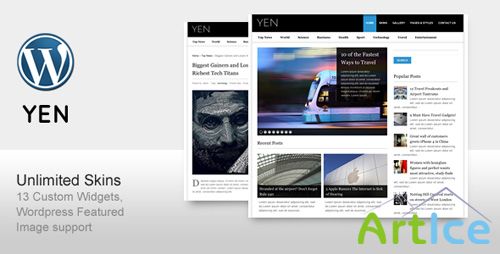 ThemeForest - YEN - Magazine, News and Blog Wordpress Template (Reuploaded)