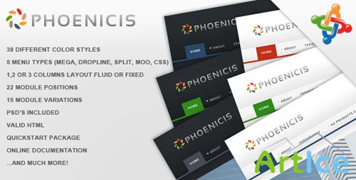 ThemeForest - Phoenicis - Premium Joomla Template (Reuploaded)