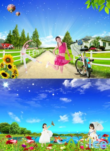 Sunny Spring Psd for Photoshop