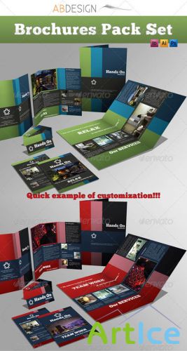 GraphicRiver - Brochures Pack Set A4 + Trifold + Business Card 267130