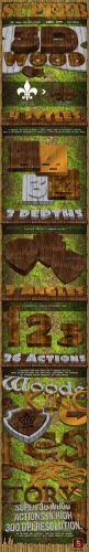 GraphicRiver - 3D Wood Generator - Actions 531941