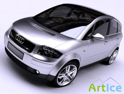 3D model. Car (AUDI A2)