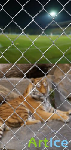 Chain Link Fence Seamless for Photoshop