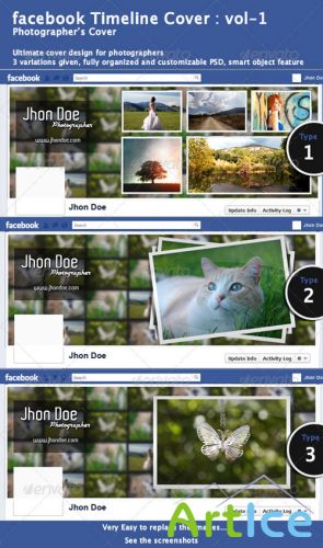 Photographers Facebook Timeline Cover - Vol-1 - GraphicRiver
