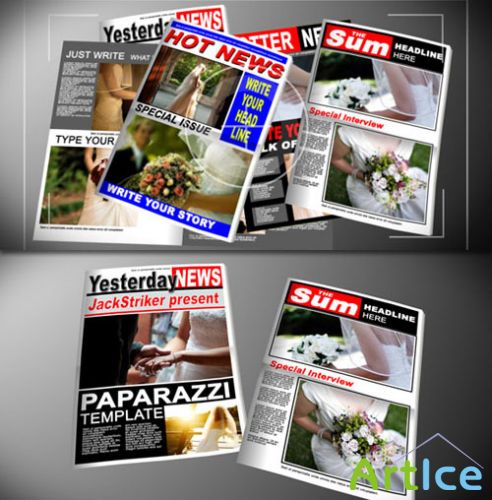 Videohive - Paparazzi Tabloid Newspaper 118929 - Projects for After Effects