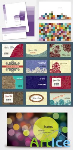 Vintage Business Cards Collection for Photoshop