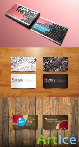 Modern Vector Business Cards pack 2 for Photoshop