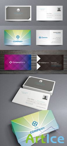 Modern Vector Business Cards pack 3 for Photoshop