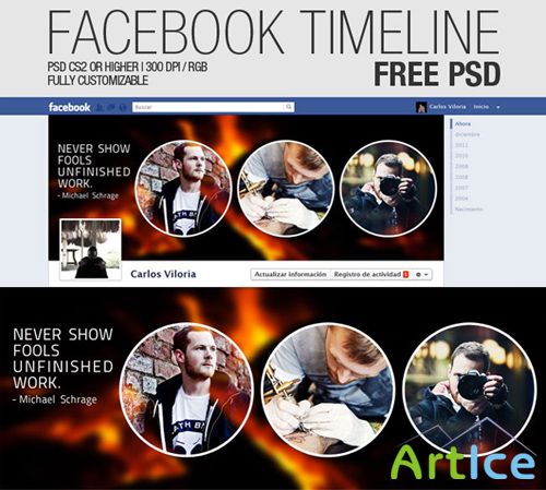 Facebook Timeline Cover Psd Template For Photoshop