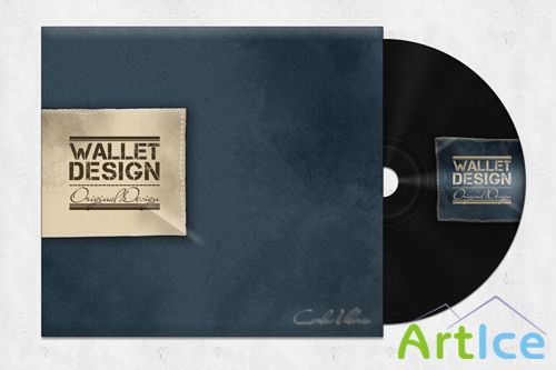Wallet CD Mockup Psd Template For Photoshop