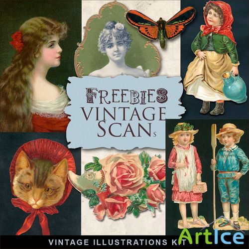 Scrap-kit - Vintage Illustrations