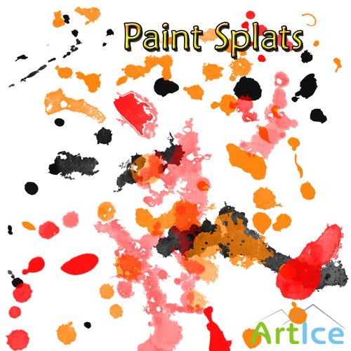 Paint Splatter Brushes for Photoshop