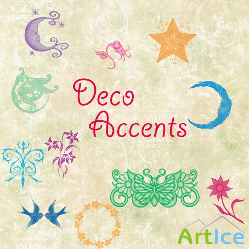 Deco Accents Brushes Set for Photoshop