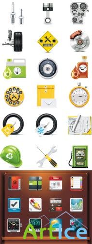 Stock: Collection of vector elements and icons