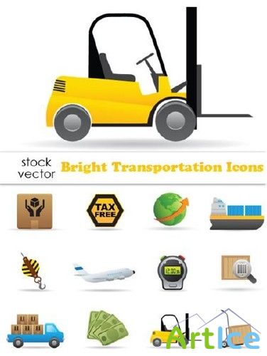 Vectors - Bright Transportation Icons