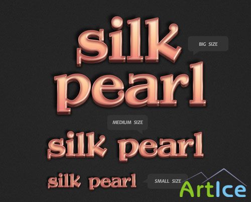 3D Shell Pearl Text Styles for Photoshop
