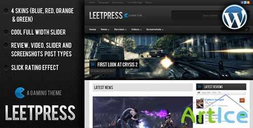 ThemeForest - LeetPress - A Gaming WordPress Theme