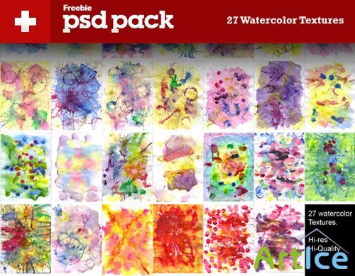 27 High Resolution Watercolor Textures