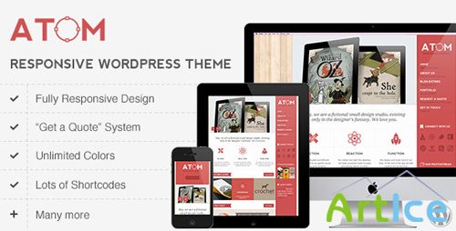 ThemeForest - Atom v1.1 - A Design Studio Full Resposive WordPress - Retail