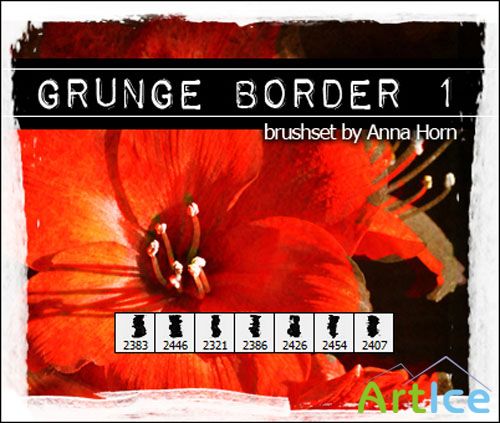 Brushes for Photoshop - Grunge Border Pack 1
