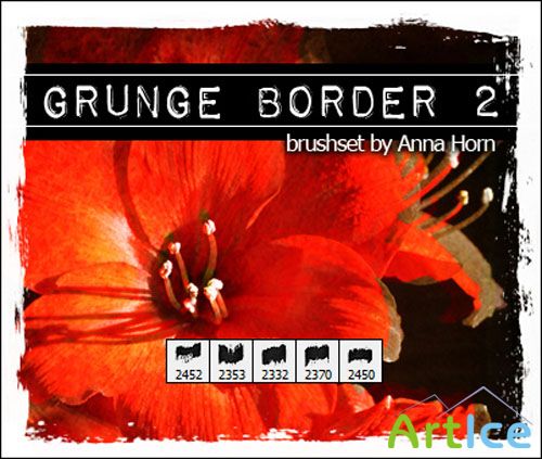 Brushes for Photoshop - Grunge Border Pack 2