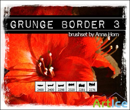 Brushes for Photoshop - Grunge Border Pack 3