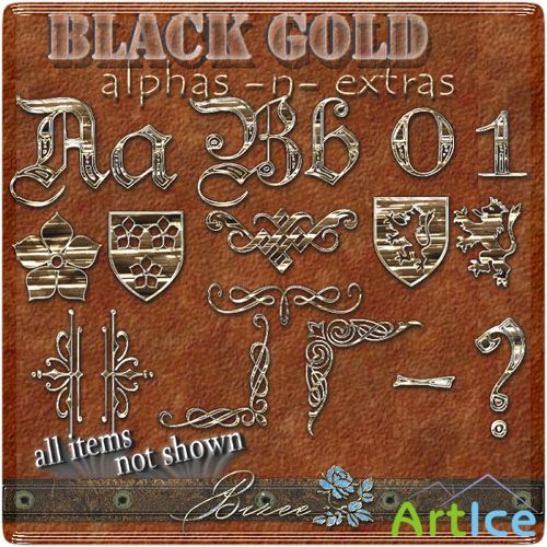 PNG Clipart - Black Gold Alpha