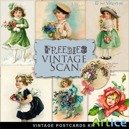 Scrap-Kit Vintage beauniful,with flowers modnyedeti