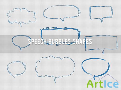 Shapes for Photoshop - Speech Bubbles