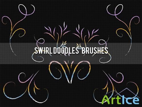 Brushes for Photoshop - Swirl Doodles