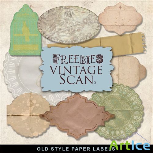 Scrap-Kit Old Style paper Lebels