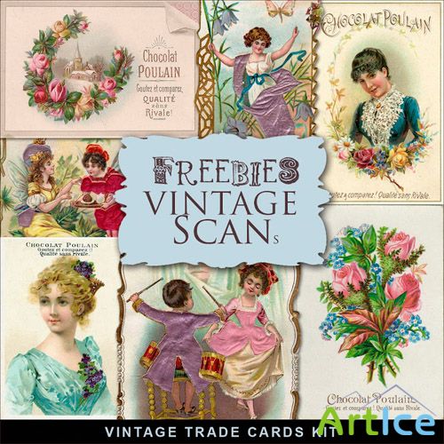 Scrap-kit Vintage Trade Cards
