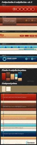 GraphicRiver 5 Unique Web Headers & Navigation Bars - vol. 2