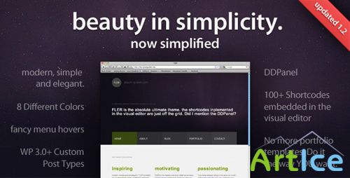 ThemeForest - FLER - Your modern, simple & elegant all-use theme (Reupload)