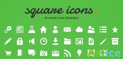 PSD Template - Square Icons 2.0