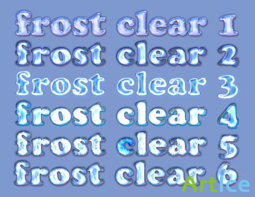 Photoshop Frost Clear Text Effect