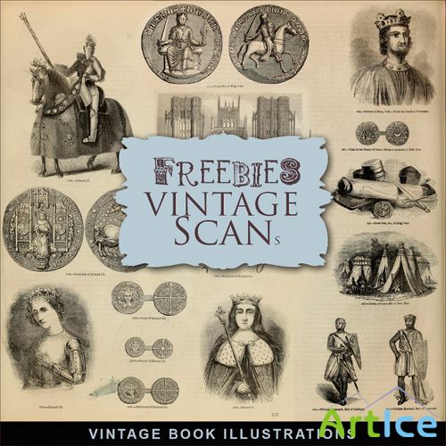 Scrap-Kit Vintage Historical Illustration