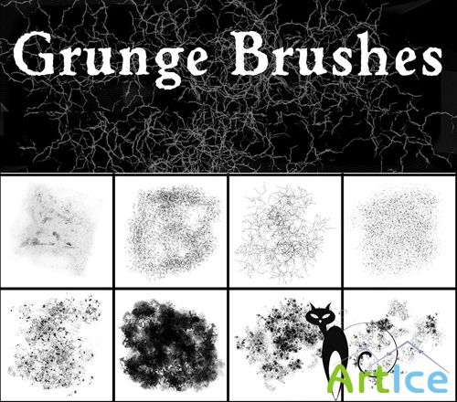 Grunge Brushes Set for Photoshop