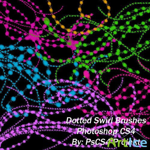 Brushes for Photoshop - Dotted Swirl Ps CS4