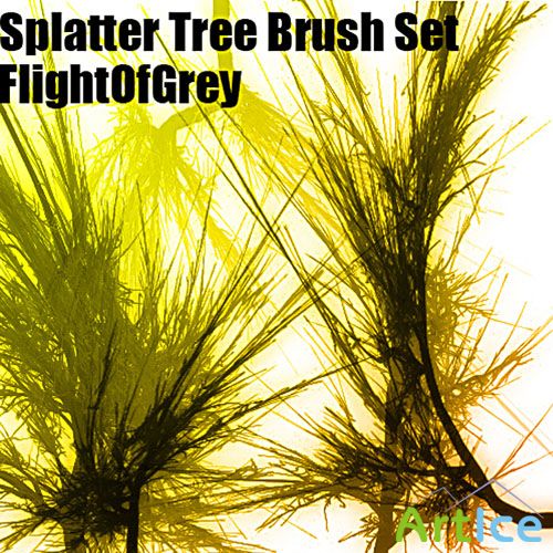 Brushes for Photoshop - Splatter Tree