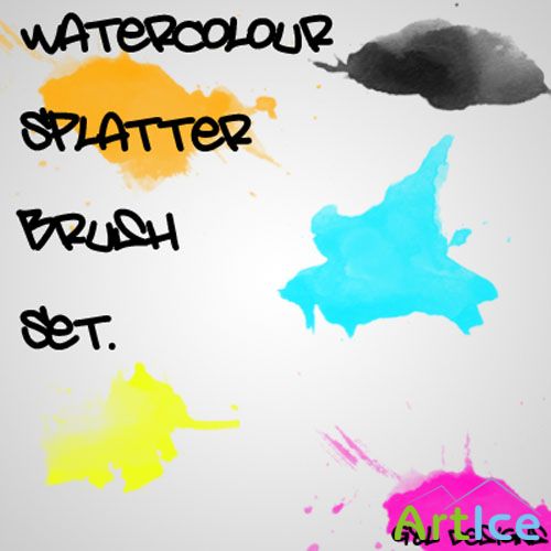 Brushes for Photoshop - Watercolour Splatter