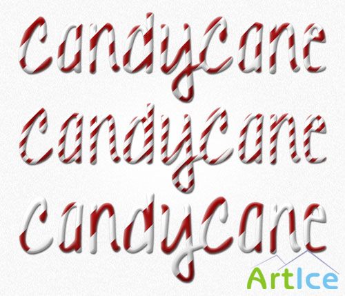 Candy Cane Christmas Layer Styles