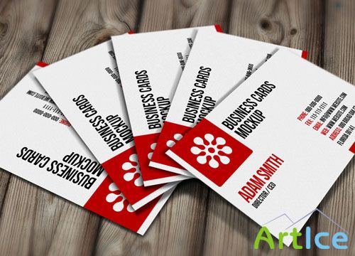 PSD Template - Business Cards Mockup